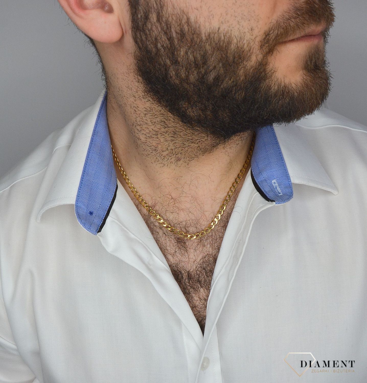 Złoty łańcuszek 333 pancerka 4,5 mm DIA-LAN-1462-333 4,5mm (2).jpg